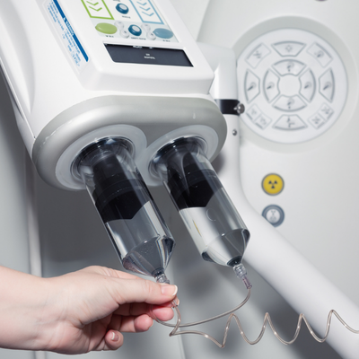 Iodinated CT Contrast injector